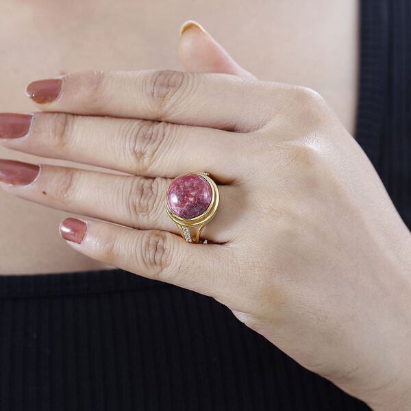 AA Thulit und Zirkon Ring - 10,83 ct. image number 3