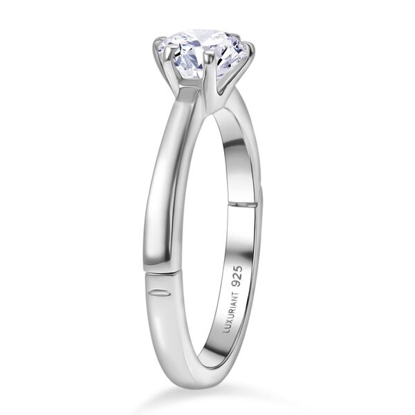 LUXURIANT SGL zertifizierter SI-GH Labor Diamant Solit&auml;r Ring, 925 Silber rhodiniert - 1 ct. image number 5