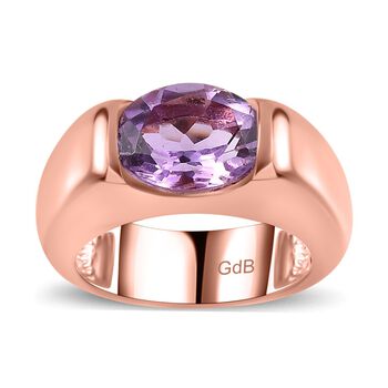Rose De France Amethyst Ring, Messing, (Gr&ouml;&szlig;e 19.00) ca. 2.40 ct