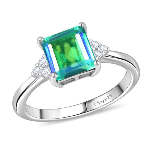 D'Joy Pfau Triplett Quarz und Zirkon Schmuckset, 925 Silber platiniert - 6,14 ct. image number 4