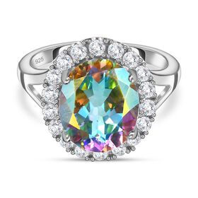 Merkur mystischer Topas und Zirkon-Ring - 5,71 ct.