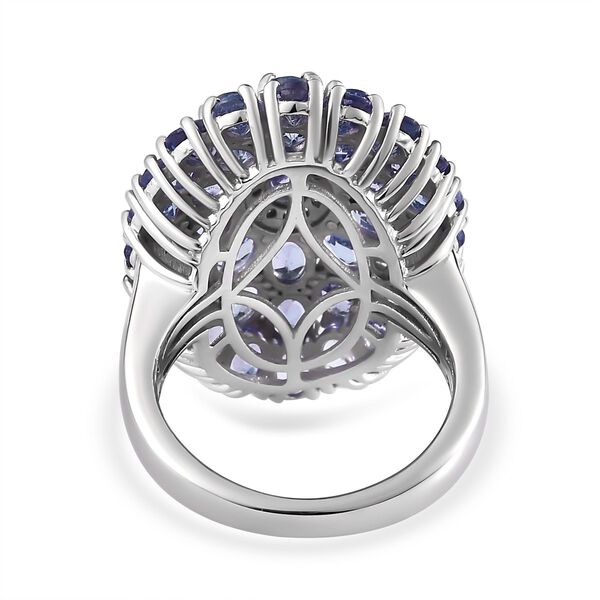 Tansanit und Zirkon Ring - 6,28 ct. image number 5
