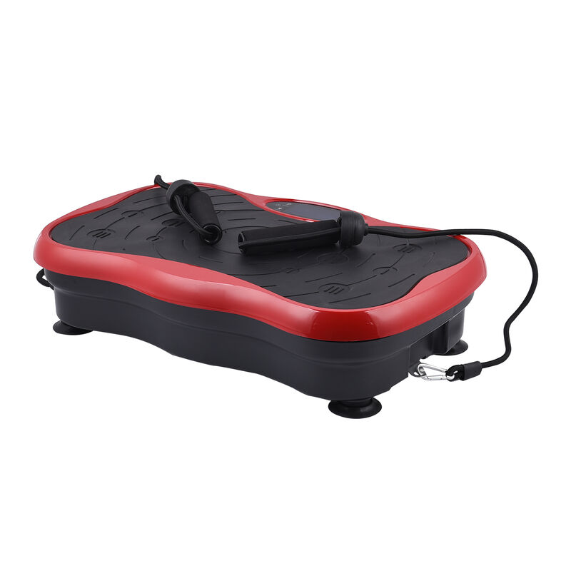 Fitness Vibrations-Plattform mit Widerstandsbändern, Fernbedienung und USB-Lautsprecher, Rot image number 0