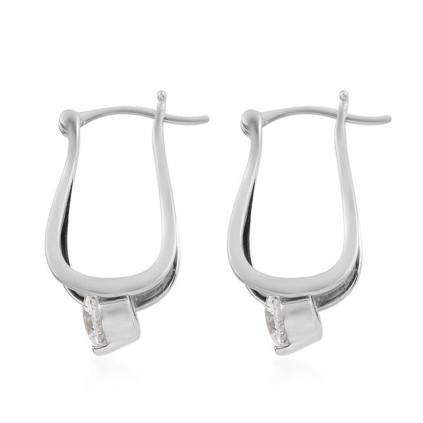 LUSTRO STELLA Hergestellt mit Feinster ZIRKONIA Ohrhänger 925 Silber platiniert ca. 2,87 ct  image number 4