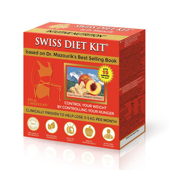 SWISS DIET KIT - Ern&auml;hrungs-Bonbons, Nachf&uuml;llpackung (250g), 84 St&uuml;ck, Pfirsich Geschmack 