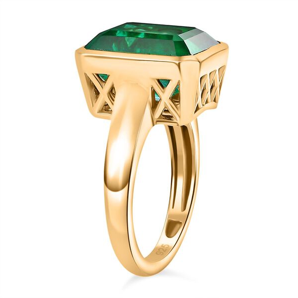 Smaragd Triplett Quarz Ring - 7,10 ct. image number 5