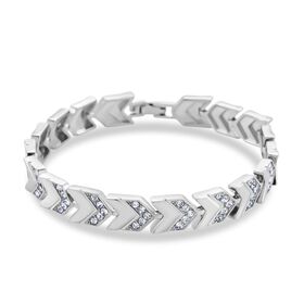 Weißer Kristall Armband ca. 19 cm Standard