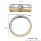 Diamant Ring 925 Silber Bicolor  ca. 0,05 ct image number 6