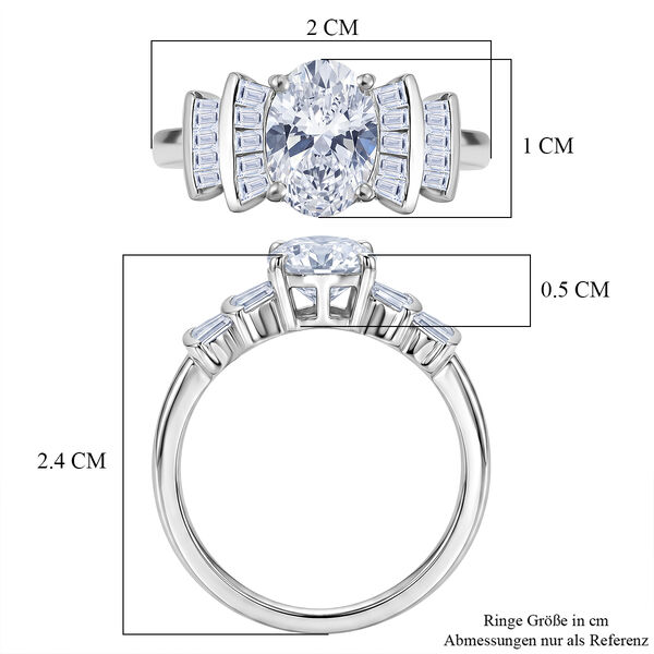 LUXURIANT SGL zertifizierter SI-GH Labor Diamant Ballerina Ring - 1,85 ct. image number 7