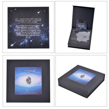 Roher Meteorit in Geschenkbox f&uuml;r Sammler