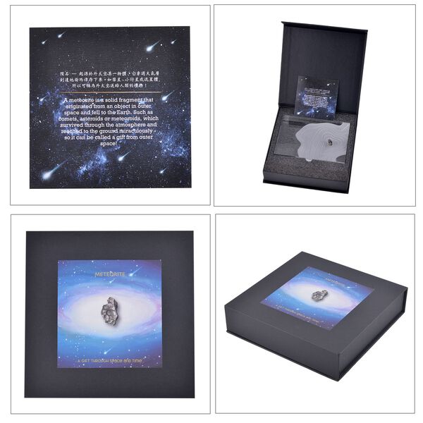 Roher Meteorit in Geschenkbox für Sammler image number 4