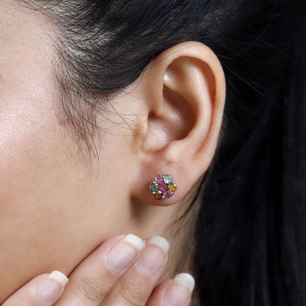 AA Multi-Turmalin-Ohrringe - 1,84 ct. image number 3