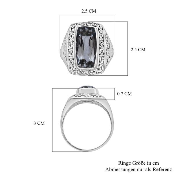 Royal Bali - Prasiolith Ring, 925 Silber (Gr&ouml;&szlig;e 16.00) ca. 7.94 ct image number 5