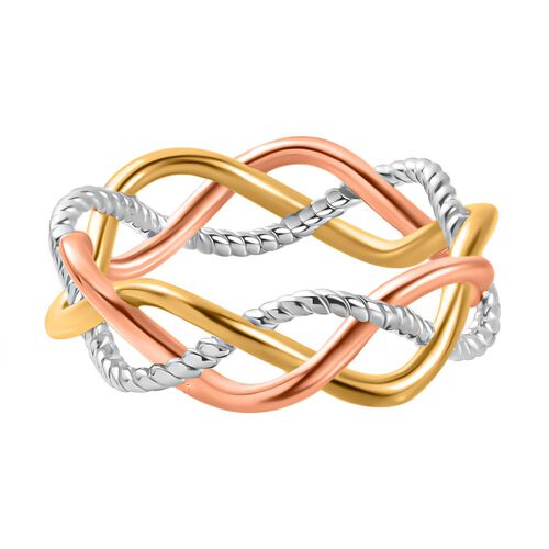 Dreifarbiger verflochtener Ring image number 0