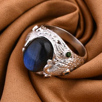 Royal Bali Kollektion- Labradorit und Multi-Edelstein-Ring - 9,98 ct.