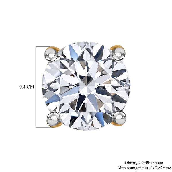 LUXURIANT IGI zertifizierte SI-GH Labor Diamant Ohrringe - 0,50 ct. image number 3