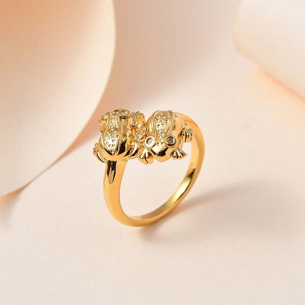 GP Italian Garden Kollektion - Diamant und Kanchanaburi blauer Saphir-Ring image number 2