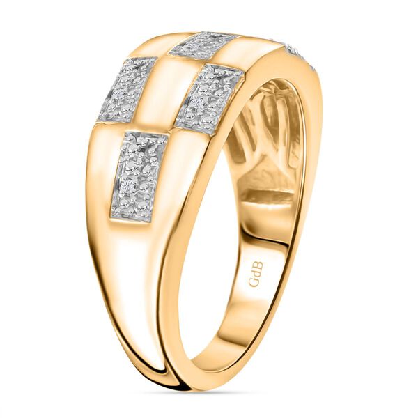 Weißes Diamant-Schmuckset, Goldton - 0,11 ct. image number 5