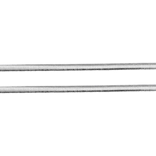 Italienische 925 Silber Fischgrät Flachkette, ca. 45 cm, ca. 6,43g image number 1