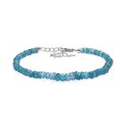 Betroka Blauer Apatit Armband ca. 19 cm 925 Silber rhodiniert ca. 36,00 ct.