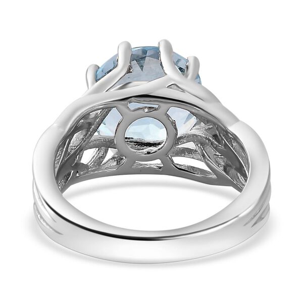 AA Himmelblauer Topas Ring, ca. 4,24 ct. image number 6