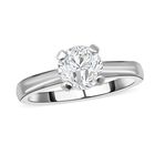 EF Moissanit Ring 925 Silber platiniert  ca. 1,00 ct image number 1