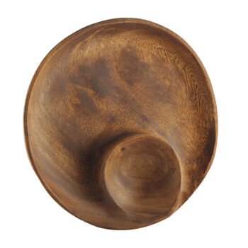 Handgefertigtes 2-F&auml;cher Servierbrett aus Akazienholz