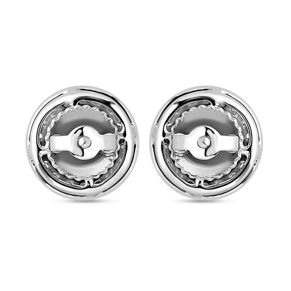 AAAA Tansanit und Diamant Ohrringe in 950 Platin - 2,38 ct. image number 5