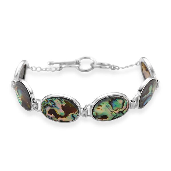 Abalone Muschel Armband ca. 19 cm mit 2.5 cm extender, Reine Legierung