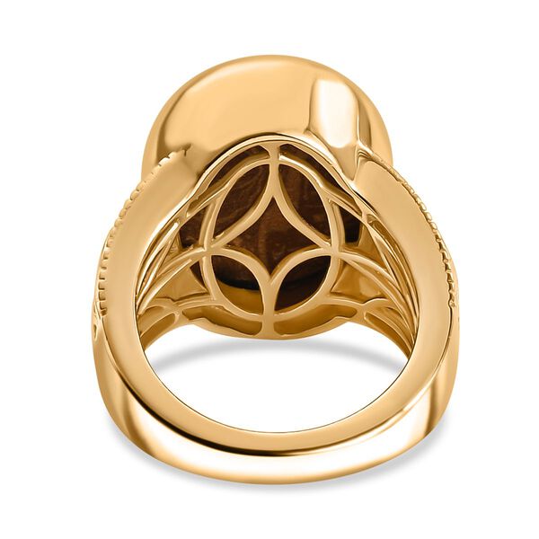 Skript Stein Ring Messing (Größe 16.00) ca. 10,46 ct image number 6