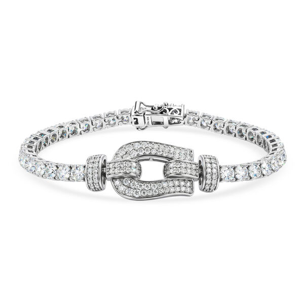 D'Joy Moissanit Armband ca. 19 cm 925 Silber Rhodiniert ca. 10,30 ct.