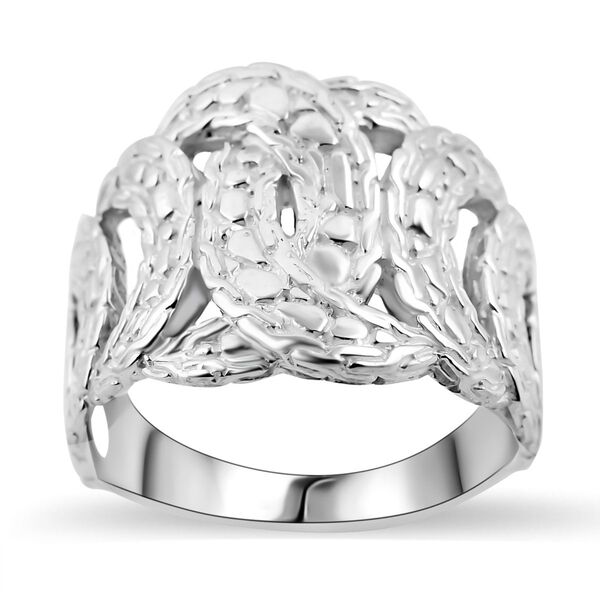 Royal Bali Kollektion- Ring mit strukturierter Drachenhaut