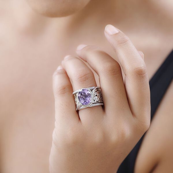 Mashamba Amethyst Cocktail Ring - 4,39 ct. image number 3