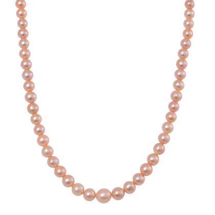 Edison Perle Halskette ca. 50 cm 925 Silber vergoldet