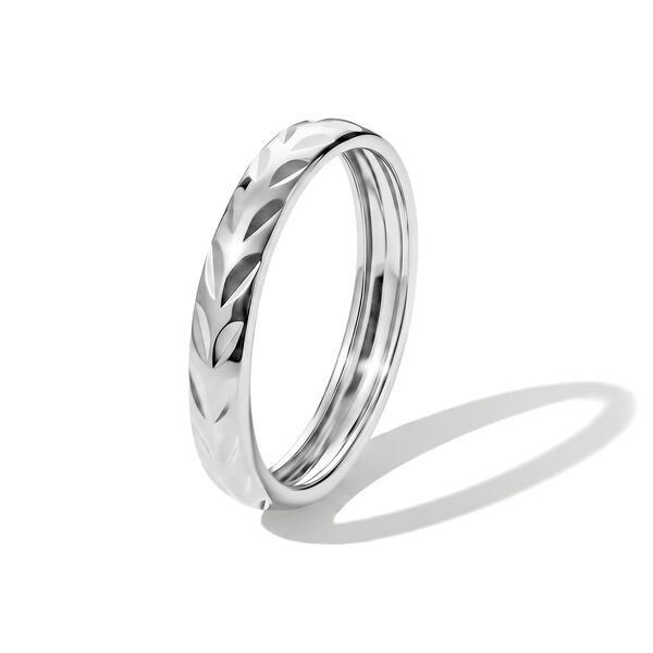 Designer Inspirierter Diamantschliff Ring, 925 Silber Platiniert, (Gr&ouml;&szlig;e 17.00) image number 4
