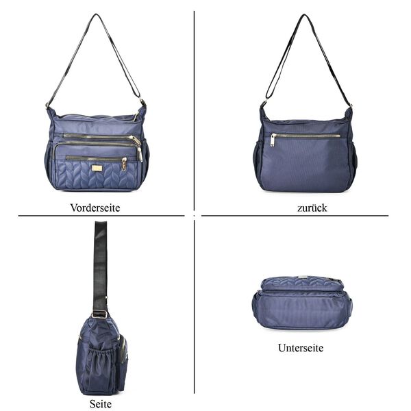 Oxford Bauchtasche, dunkelblau image number 9