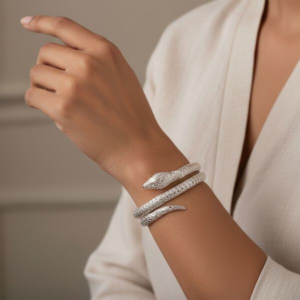 D'Joy Royal Bali - 925 Silber Armreif, 19cm image number 4