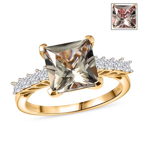 AAA Turkizit, Weißer Diamant Ring 585 Gold (Größe 19.00) ca. 4,41 ct image number 0