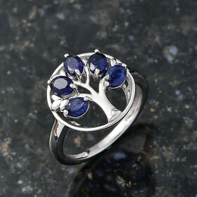 D'Joy Masoala Saphir (Fissure gefüllt) Ring 925 Silber rhodiniert (Größe 17.00) ca. 1,20 ct