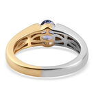 Tansanit und Zirkon Ring 925 Silber Bicolor  ca. 0,76 ct image number 5