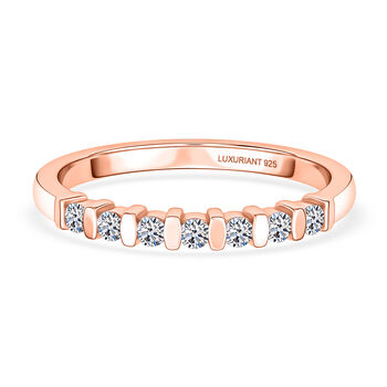 LUXURIANT DIAMOND - Lab Grown Diamant SI-GH Ring 925 Silber 750 ros&eacute;vergoldet (Gr&ouml;&szlig;e 20.00) ca. 0.20 ct