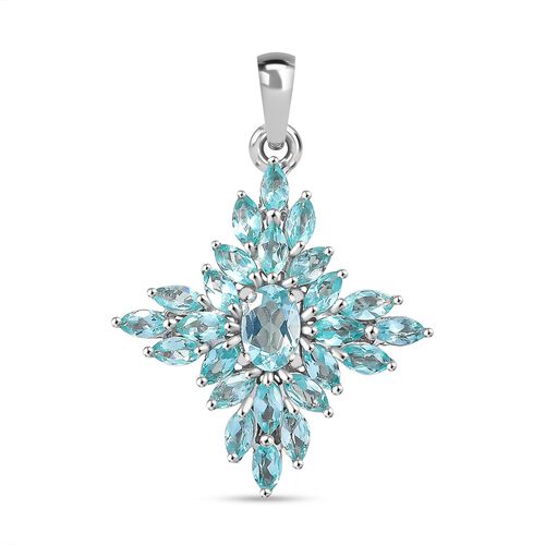AA Lagunen Apatit Anhänger - 2,62 ct. image number 0