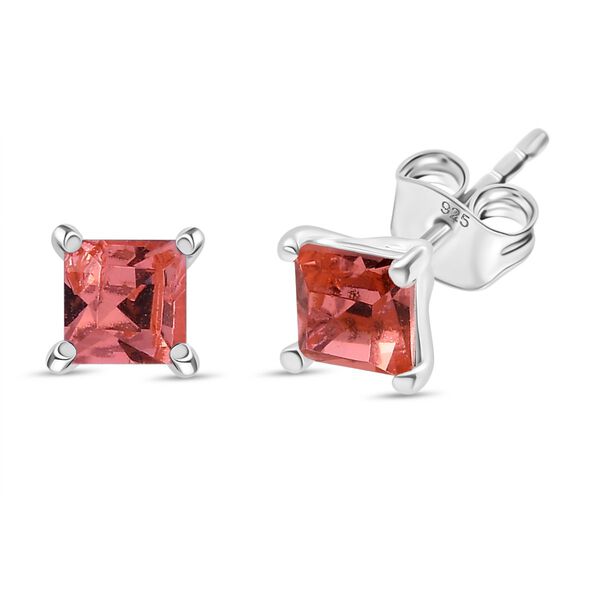 J Francis gefertigt mit SWAROVSKI Rose Pfirsich Swarovski Kristall Ohrringe 925 Silber