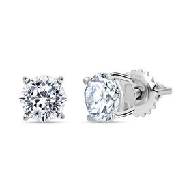 LUXURIANT DIAMOND - Lab Grown Diamant VS-EF SGL zertifiziert Ohrringe 950 Platin ca. 1.50 ct
