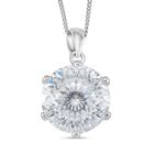 D'Joy 120 Facetten Moissanit Schmuckset ca. 45 cm 925 Silber rhodiniert ca. 11,10 ct.