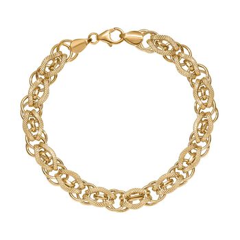 Designer inspiriertes Armband, 925 Silber Gelbgold Vermeil, ca. 19 cm ca. 15,00g
