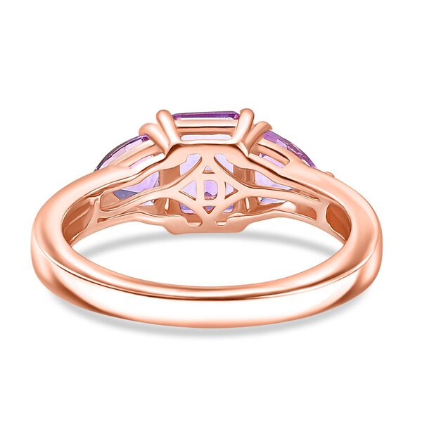 D'Joy AAA Rose De France Amethyst Ring 925 Silber 750 ros&eacute;vergoldet (Gr&ouml;&szlig;e 21.00) ca. 1,74 ct image number 6