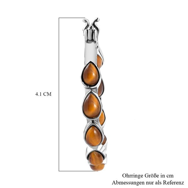 Tigerauge Ohrringe  ca. 9,72 ct image number 5