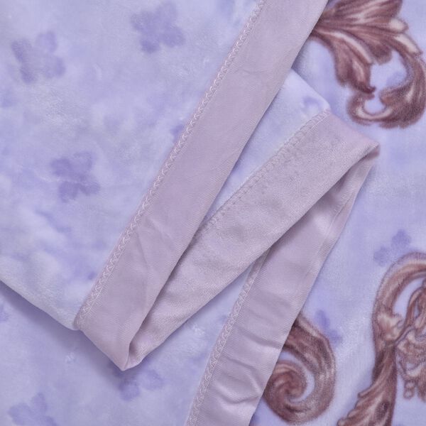 Wolkenweiche Decke mit floralem Muster, 200x230cm, Lavendel image number 6