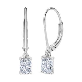 LUXURIANT DIAMOND - Lab Grown Diamant VS-GH SGL zertifiziert Ohrringe 925 Silber rhodiniert (10-15 Werktage Lieferzeit) ca. 1.00 ct